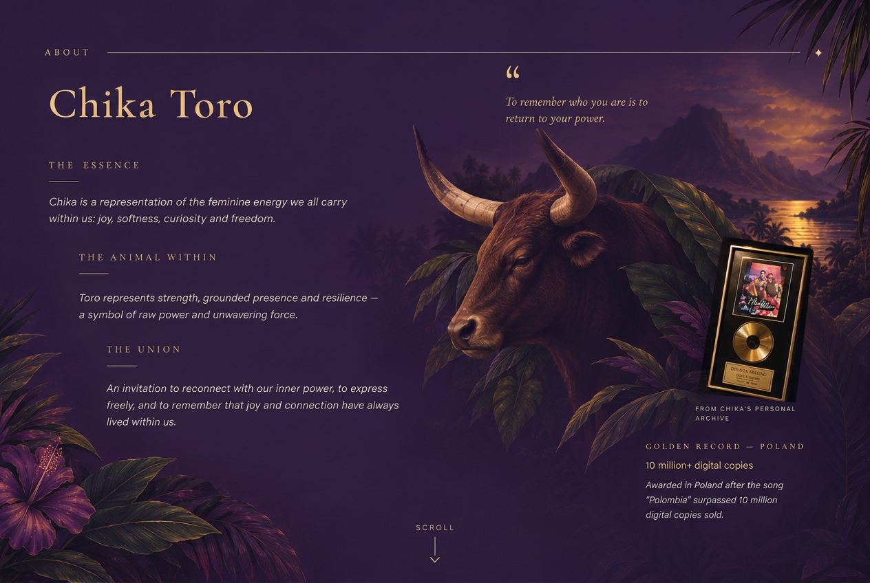 About Chika Toro — The Essence, The Animal Within and The Union, with the Golden Record from Poland for Polombia