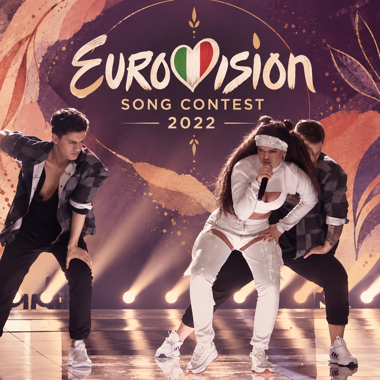 Chika Toro performing on stage during the 2022 Eurovision Song Contest