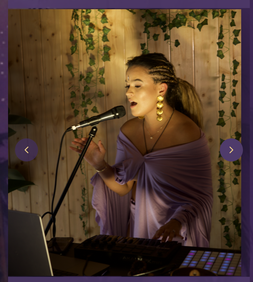 Chika Toro singing and performing live in the studio